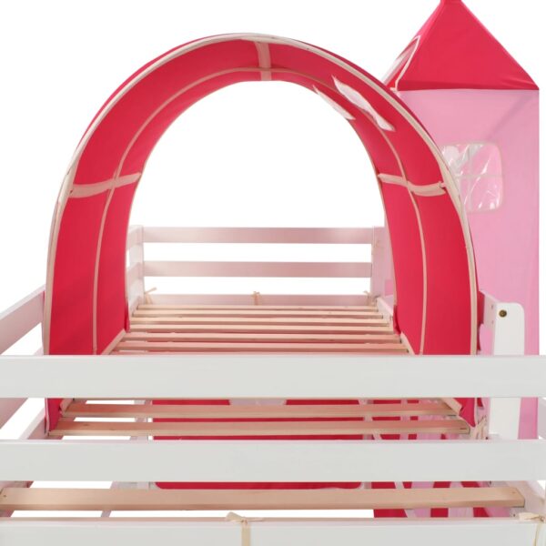 Krevet na kat s toboganom i ljestvama od borovine 208 x 230 cm Kreveti za djecu i bebe Naručite namještaj na deko.hr 4