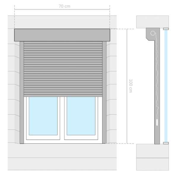 Roleta aluminijska 70 x 100 cm bijela Građevinski materijali Naručite namještaj na deko.hr 25