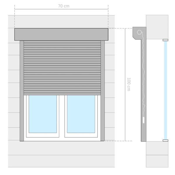 Roleta aluminijska 70 x 100 cm bijela Građevinski materijali Naručite namještaj na deko.hr 26