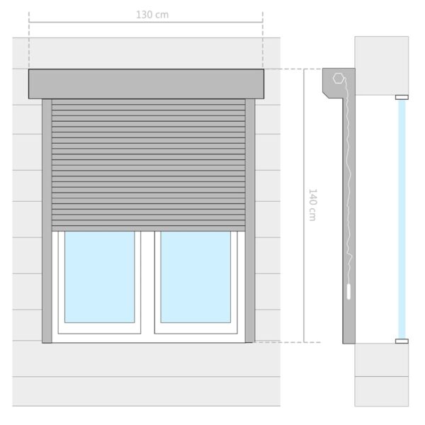 Roleta aluminijska 130 x 140 cm bijela Građevinski materijali Naručite namještaj na deko.hr 26