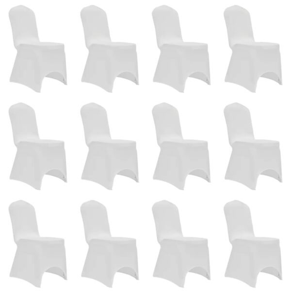 Navlake za stolice rastezljive bijele 12 kom Dom i vrt Naručite namještaj na deko.hr 20