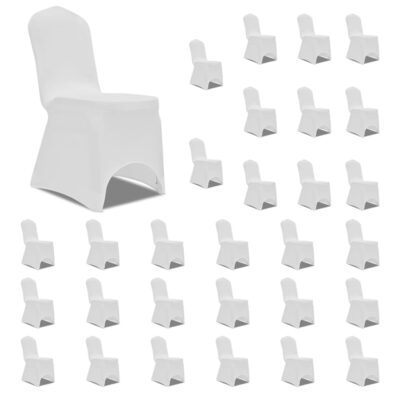 Navlake za stolice rastezljive bijele 30 kom Presvlake Naručite namještaj na deko.hr