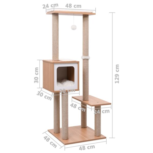 Penjalica za mačke s prostirkom za grebanje od sisala 129 cm Kućni ljubimci Naručite namještaj na deko.hr 8