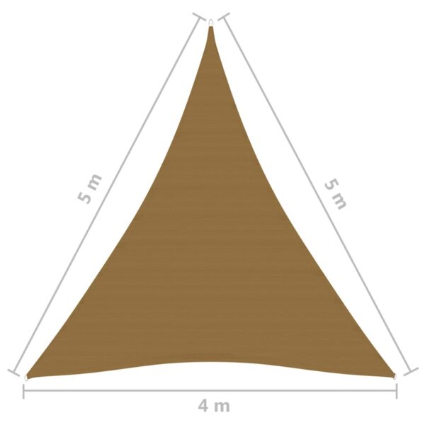 Jedro za zaštitu od sunca 160 g/m² sivosmeđe 4 x 5 x 5 m HDPE Dom i vrt Naručite namještaj na deko.hr 25