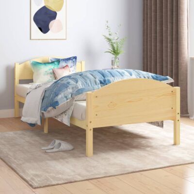 Okvir za krevet od masivne borovine 100 x 200 cm Kreveti i dodaci za krevete Naručite namještaj na deko.hr