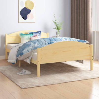 Okvir za krevet od masivne borovine 120 x 200 cm Kreveti i dodaci za krevete Naručite namještaj na deko.hr