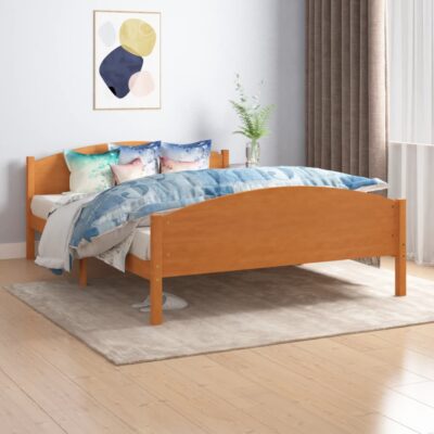 Okvir za krevet od masivne borovine boja meda 140 x 200 cm Kreveti i dodaci za krevete Naručite namještaj na deko.hr
