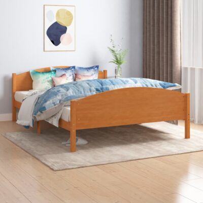 Okvir za krevet od masivne borovine boja meda 160 x 200 cm Kreveti i dodaci za krevete Naručite namještaj na deko.hr
