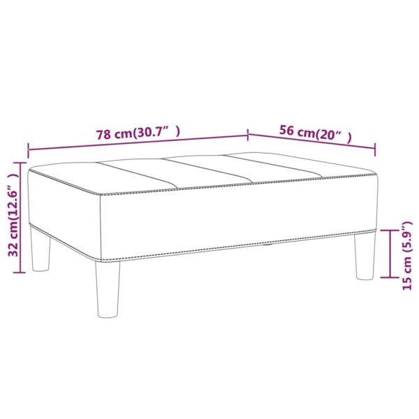 Tabure plavi 78 x 56 x 32 cm od tkanine Namještaj Naručite namještaj na deko.hr 6