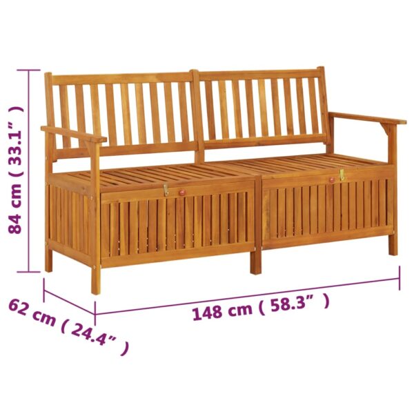 Klupa za pohranu 148 cm od masivnog bagremovog drva Namještaj Naručite namještaj na deko.hr 27