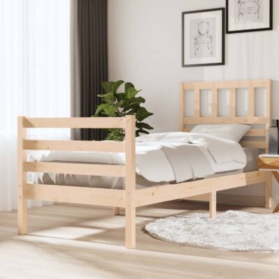 Okvir za krevet od masivnog drva 100 x 200 cm Kreveti i dodaci za krevete Naručite namještaj na deko.hr