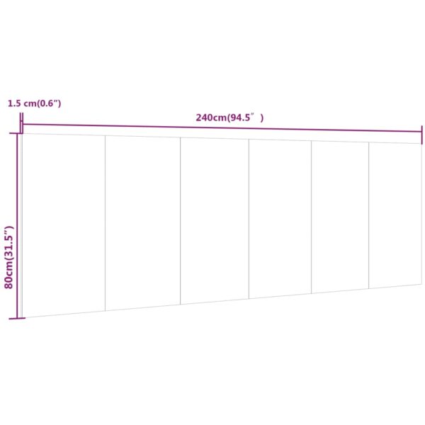 Uzglavlje za krevet siva boja betona 240 x 1,5 x 80 cm drveno Kreveti i dodaci za krevete Naručite namještaj na deko.hr 26