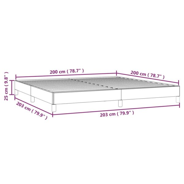 Okvir za krevet smeđesivi 200×200 cm od tkanine Kreveti i dodaci za krevete Naručite namještaj na deko.hr 9