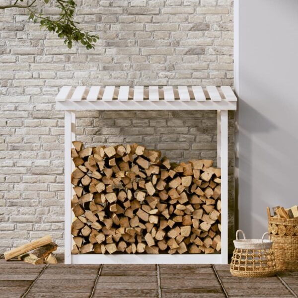 Stalak za drva za ogrjev bijeli 108×64,5×110 masivna borovina Dom i vrt Naručite namještaj na deko.hr 22