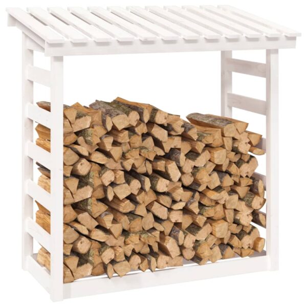 Stalak za drva za ogrjev bijeli 108×64,5×110 masivna borovina Dom i vrt Naručite namještaj na deko.hr 23