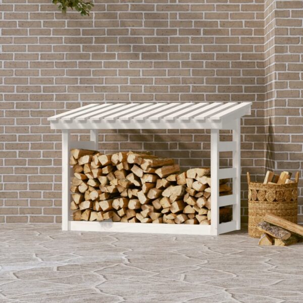 Stalak za drva za ogrjev bijeli 108×64,5×78 masivna borovina Dom i vrt Naručite namještaj na deko.hr 20