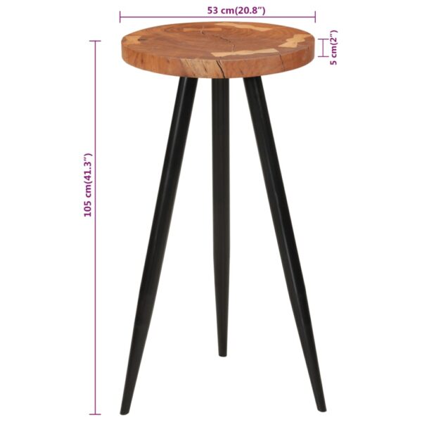 Barski stol s trupcem Ø 53 x 105 cm od masivnog bagremovog drva Kuhinjski i blagovaonski stolovi Naručite namještaj na deko.hr 25