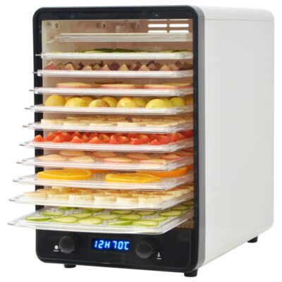 Dehidrator za Hranu sa 10 ladica 550 W bijela boja Dehidrator za sušenje hrane Naručite namještaj na deko.hr