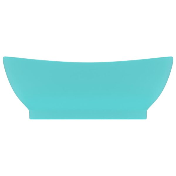 Luksuzni ovalni umivaonik mat svjetlozeleni 58,5×39 cm keramički Kupaonske kadice Naručite namještaj na deko.hr 22