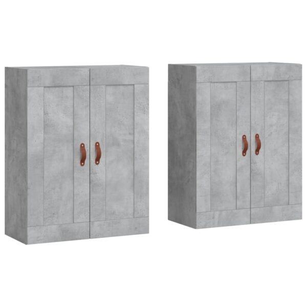 Zidni ormarići 2 kom siva boja betona od konstruiranog drva Bifei i komode Naručite namještaj na deko.hr 2