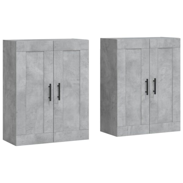 Zidni ormarići 2 kom siva boja betona od konstruiranog drva Bifei i komode Naručite namještaj na deko.hr 2